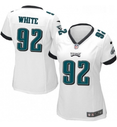 Womens Nike Philadelphia Eagles 92 Reggie White Game White NFL Jersey