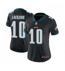 Womens Philadelphia Eagles 10 DeSean Jackson Black Alternate Vapor Untouchable Limited Player Football Jersey