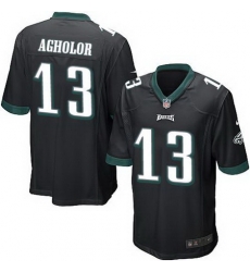 Nike Eagles #13 Nelson Agholor Black Alternate Youth Stitched NFL New Elite Jersey