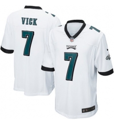 Youth Nike Philadelphia Eagles 7# Michael Vick Game White Jersey