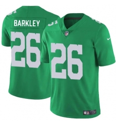 Youth Philadelphia Eagles 26 Saquon Barkley Kelly Green Vapor Untouchable Limited Stitched Football Jersey