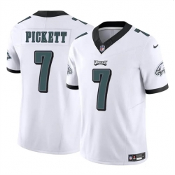 Youth Philadelphia Eagles 7 Kenny Pickett White 2023 F U S E Vapor Untouchable Limited Stitched Football Jersey