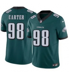 Youth Philadelphia Eagles Jalen Carter #98 Green F U S E Stitched NFL Jersey