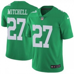 Youth Philadelphia Eagles Quinyon Mitchell #27 Green Vapor Limited Stitched NFL Jersey