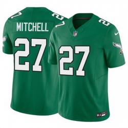 Youth Philadelphia Eagles Quinyon Mitchell #27 Green Vapor Untouchable Stitched NFL Jersey