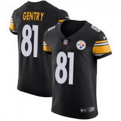 Men Nike 81 Zach Gentry Pittsburgh Steelers Elite Black Team Color Vapor Untouchable Jersey Men Nike 81 Zach Gentry Pittsburgh Steelers Elite Black Team Color Vapor Untouchable Jersey