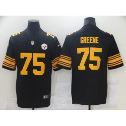 Men Nike Pittsburgh Steelers 75 Joe Greene Black Vapor Limited Jersey Men Nike Pittsburgh Steelers 75 Joe Greene Black Vapor Limited Jersey