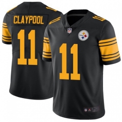 Men Nike Steelers 11 Chase Claypool Black Rush Vapor Limited Stitched NFL Jersey Men Nike Steelers 11 Chase Claypool Black Rush Vapor Limited Stitched NFL Jersey