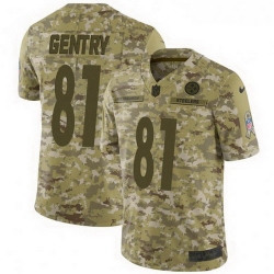 Men Nike Steelers #81 Zach Gentry Limited Camo 2018 Salute to Service Jersey Men Nike Steelers #81 Zach Gentry Limited Camo 2018 Salute to Service Jersey