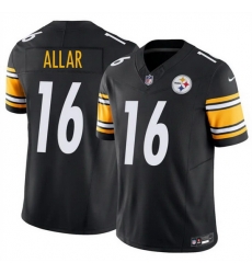 Men Pittsburgh Steelers 16 Drew Allar Black 2026 Draft F U S E Vapor Limited Stitched Football Jersey Men Pittsburgh Steelers 16 Drew Allar Black 2026 Draft F U S E Vapor Limited Stitched Football Jersey