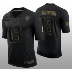 Men Pittsburgh Steelers 18 Diontae Johnson Black Vapor Untouchable Limited Stitched Jersey Men Pittsburgh Steelers 18 Diontae Johnson Black Vapor Untouchable Limited Stitched Jersey