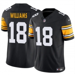 Men Pittsburgh Steelers 18 Mike Williams Black 2024 F U S E  Alternate Vapor Untouchable Limited Stitched Jersey