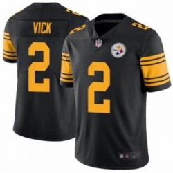 Men Pittsburgh Steelers 2 Michael Vick Black Color Rush Limited Stitched Jersey Men Pittsburgh Steelers 2 Michael Vick Black Color Rush Limited Stitched Jersey