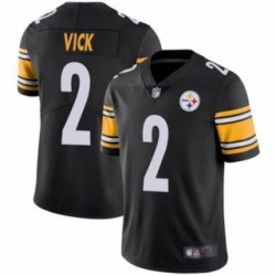 Men Pittsburgh Steelers 2 Michael Vick Black Vapor Untouchable Limited Stitched Jersey Men Pittsburgh Steelers 2 Michael Vick Black Vapor Untouchable Limited Stitched Jersey