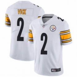Men Pittsburgh Steelers 2 Michael Vick White Vapor Untouchable Limited Stitched Jersey Men Pittsburgh Steelers 2 Michael Vick White Vapor Untouchable Limited Stitched Jersey