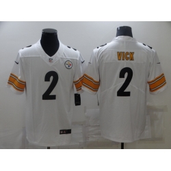 Men Pittsburgh Steelers 2 Mike Vick White 2021 Vapor Untouchable Stitched NFL Nike Limited Jersey Men Pittsburgh Steelers 2 Mike Vick White 2021 Vapor Untouchable Stitched NFL Nike Limited Jersey
