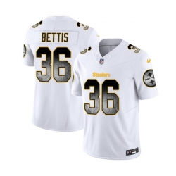 Men Pittsburgh Steelers 36 Jerome Bettis White 2023 F U S E  Smoke Vapor Untouchable Limited Stitched Jersey Men Pittsburgh Steelers 36 Jerome Bettis White 2023 F U S E  Smoke Vapor Untouchable Limited Stitched Jersey