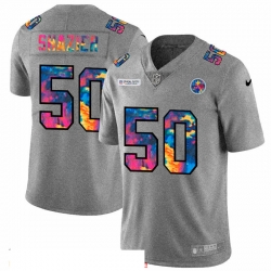 Men Pittsburgh Steelers 50 Ryan Shazier Men Nike Multi Color 2020 NFL Crucial Catch NFL Jersey Greyheather Men Pittsburgh Steelers 50 Ryan Shazier Men Nike Multi Color 2020 NFL Crucial Catch NFL Jersey Greyheather
