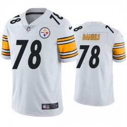 Men Pittsburgh Steelers 78 James Daniels White Vapor Untouchable Limited Stitched jersey Men Pittsburgh Steelers 78 James Daniels White Vapor Untouchable Limited Stitched jersey