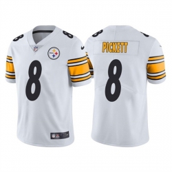 Men Pittsburgh Steelers 8 Kenny Pickett White Vapor Untouchable Limited Stitched Jersey Men Pittsburgh Steelers 8 Kenny Pickett White Vapor Untouchable Limited Stitched Jersey