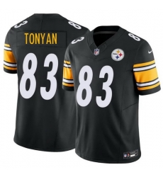 Men Pittsburgh Steelers 83 Robert Tonyan Black 2026 F U S E Vapor Limited Stitched Football Jersey Men Pittsburgh Steelers 83 Robert Tonyan Black 2026 F U S E Vapor Limited Stitched Football Jersey
