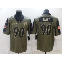 Men Pittsburgh Steelers T.J. Watt Nike Olive 2021 Salute To Service Limited Player Jersey Men Pittsburgh Steelers T.J. Watt Nike Olive 2021 Salute To Service Limited Player Jersey