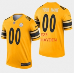Men Steelers #23 Hayden Yellow Rush Jersey Men Steelers #23 Hayden Yellow Rush Jersey