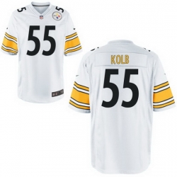 Men Steelers #55 John kolb White Home Game Stitched Jersey Men Steelers #55 John kolb White Home Game Stitched Jersey