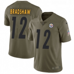 Mens Nike Pittsburgh Steelers 12 Terry Bradshaw Limited Olive 2017 Salute to Service NFL Jersey Mens Nike Pittsburgh Steelers 12 Terry Bradshaw Limited Olive 2017 Salute to Service NFL Jersey