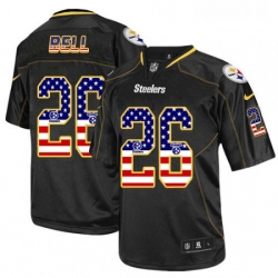Mens Nike Pittsburgh Steelers 26 LeVeon Bell Elite Black USA Flag Fashion NFL Jersey Mens Nike Pittsburgh Steelers 26 LeVeon Bell Elite Black USA Flag Fashion NFL Jersey