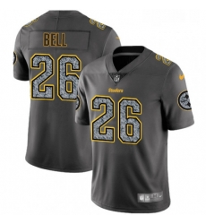 Mens Nike Pittsburgh Steelers 26 LeVeon Bell Gray Static Vapor Untouchable Limited NFL Jersey