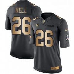 Mens Nike Pittsburgh Steelers 26 LeVeon Bell Limited BlackGold Salute to Service NFL Jersey Mens Nike Pittsburgh Steelers 26 LeVeon Bell Limited BlackGold Salute to Service NFL Jersey