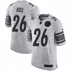 Mens Nike Pittsburgh Steelers 26 LeVeon Bell Limited Gray Gridiron II NFL Jersey Mens Nike Pittsburgh Steelers 26 LeVeon Bell Limited Gray Gridiron II NFL Jersey