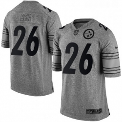 Mens Nike Pittsburgh Steelers 26 LeVeon Bell Limited Gray Gridiron NFL Jersey Mens Nike Pittsburgh Steelers 26 LeVeon Bell Limited Gray Gridiron NFL Jersey