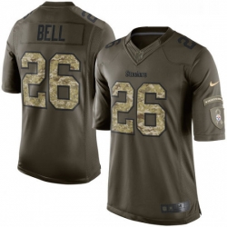Mens Nike Pittsburgh Steelers 26 LeVeon Bell Limited Green Salute to Service NFL Jersey Mens Nike Pittsburgh Steelers 26 LeVeon Bell Limited Green Salute to Service NFL Jersey