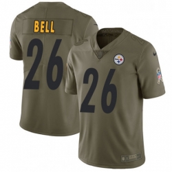 Mens Nike Pittsburgh Steelers 26 LeVeon Bell Limited Olive 2017 Salute to Service NFL Jersey Mens Nike Pittsburgh Steelers 26 LeVeon Bell Limited Olive 2017 Salute to Service NFL Jersey