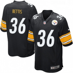 Mens Nike Pittsburgh Steelers 36 Jerome Bettis Game Black Team Color NFL Jersey Mens Nike Pittsburgh Steelers 36 Jerome Bettis Game Black Team Color NFL Jersey