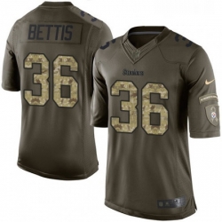 Mens Nike Pittsburgh Steelers 36 Jerome Bettis Limited Green Salute to Service NFL Jersey Mens Nike Pittsburgh Steelers 36 Jerome Bettis Limited Green Salute to Service NFL Jersey
