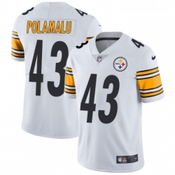 Mens Nike Pittsburgh Steelers 43 Troy Polamalu White Vapor Untouchable Limited Player NFL Jersey Mens Nike Pittsburgh Steelers 43 Troy Polamalu White Vapor Untouchable Limited Player NFL Jersey