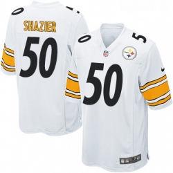 Mens Nike Pittsburgh Steelers 50 Ryan Shazier Game White NFL Jersey Mens Nike Pittsburgh Steelers 50 Ryan Shazier Game White NFL Jersey