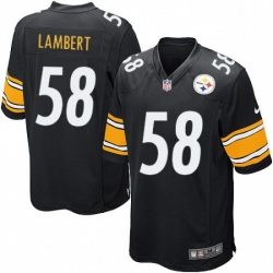 Mens Nike Pittsburgh Steelers 58 Jack Lambert Game Black Team Color NFL Jersey Mens Nike Pittsburgh Steelers 58 Jack Lambert Game Black Team Color NFL Jersey