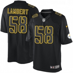Mens Nike Pittsburgh Steelers 58 Jack Lambert Limited Black Impact NFL Jersey Mens Nike Pittsburgh Steelers 58 Jack Lambert Limited Black Impact NFL Jersey