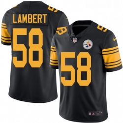 Mens Nike Pittsburgh Steelers 58 Jack Lambert Limited Black Rush Vapor Untouchable NFL Jersey Mens Nike Pittsburgh Steelers 58 Jack Lambert Limited Black Rush Vapor Untouchable NFL Jersey