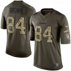 Mens Nike Pittsburgh Steelers 84 Antonio Brown Limited Green Salute to Service NFL Jersey Mens Nike Pittsburgh Steelers 84 Antonio Brown Limited Green Salute to Service NFL Jersey