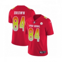Mens Nike Pittsburgh Steelers 84 Antonio Brown Limited Red AFC 2019 Pro Bowl NFL Jersey Mens Nike Pittsburgh Steelers 84 Antonio Brown Limited Red AFC 2019 Pro Bowl NFL Jersey