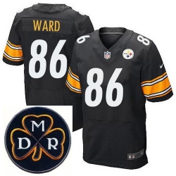 Men's Nike Pittsburgh Steelers #86 Hines Ward Elite Black NFL MDR Dan Rooney Patch Jersey Men's Nike Pittsburgh Steelers #86 Hines Ward Elite Black NFL MDR Dan Rooney Patch Jersey