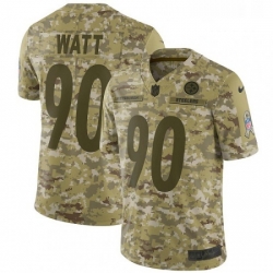 Mens Nike Pittsburgh Steelers 90 T J Watt Limited Camo 2018 Salute to Service NFL Jersey Mens Nike Pittsburgh Steelers 90 T J Watt Limited Camo 2018 Salute to Service NFL Jersey