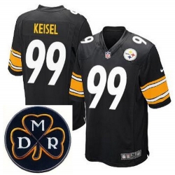Men's Nike Pittsburgh Steelers #99 Brett Keisel Black Elite MDR Dan Rooney Patch Jerseys Men's Nike Pittsburgh Steelers #99 Brett Keisel Black Elite MDR Dan Rooney Patch Jerseys
