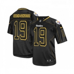 Mens Pittsburgh Steelers 19 JuJu Smith Schuster Elite Lights Out Black Football Jersey Mens Pittsburgh Steelers 19 JuJu Smith Schuster Elite Lights Out Black Football Jersey