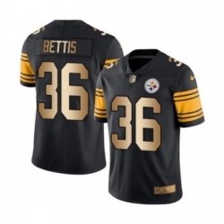 Mens Pittsburgh Steelers 36 Jerome Bettis Limited Black Gold Rush Vapor Untouchable Football Jersey Mens Pittsburgh Steelers 36 Jerome Bettis Limited Black Gold Rush Vapor Untouchable Football Jersey